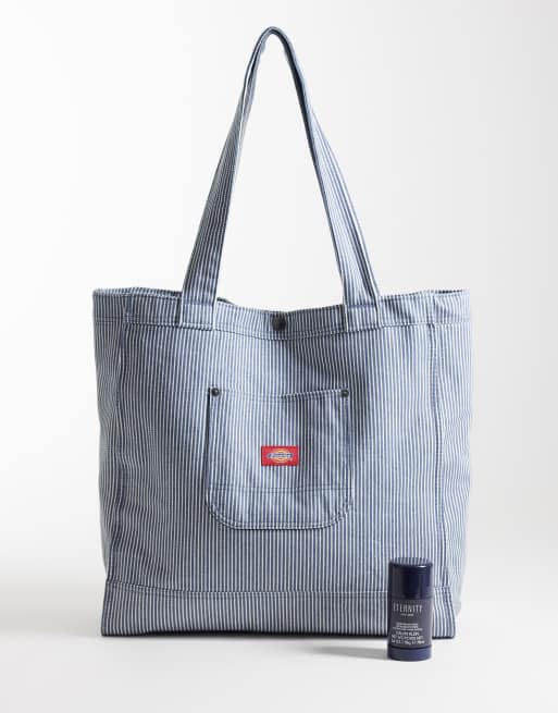 Dickies - Cleveland - Tote bag à rayures hickory - Bleu, 2 de 4