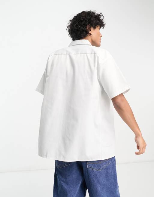 Dickies - Clintondale - Camicia a maniche corte bianca con logo, 4 di 4