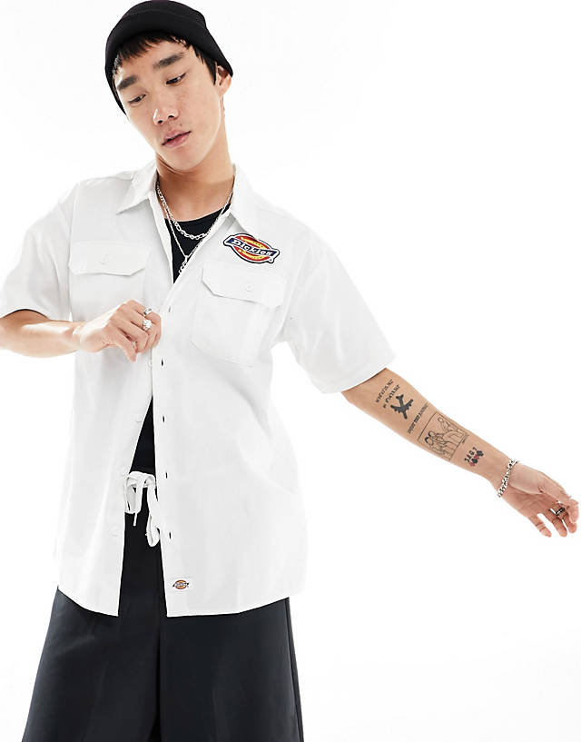 Dickies - clintondale shirt with pockets in white