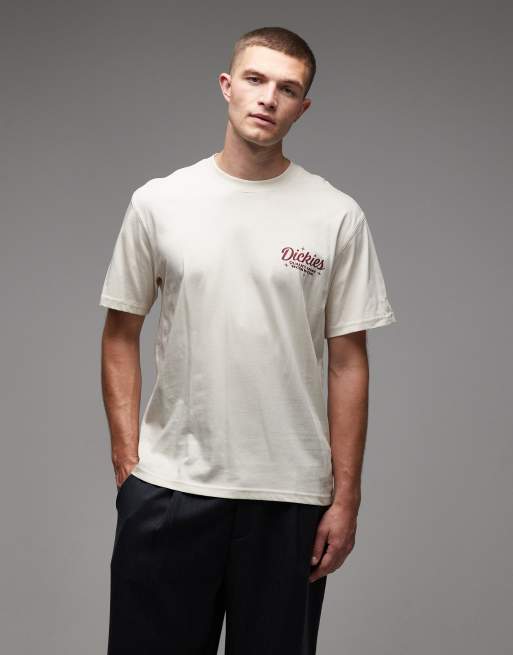 Dickies coalton graphic buger backprint t-shirt in off white- exclusive to asos, 3 of 5