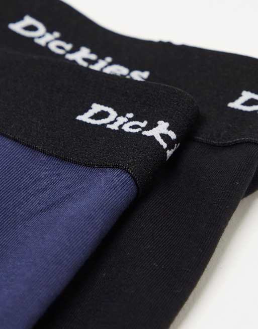 Dickies - Confezione da 2 boxer aderenti blu navy/neri, 2 di 4