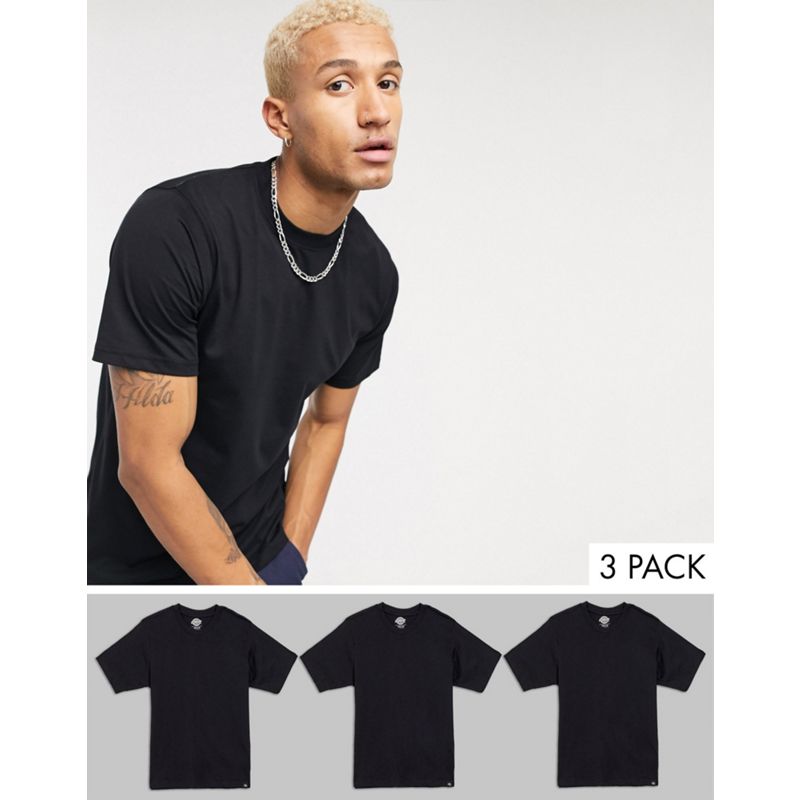 nOSLF Uomo Dickies - Confezione da 3 T-shirt nere