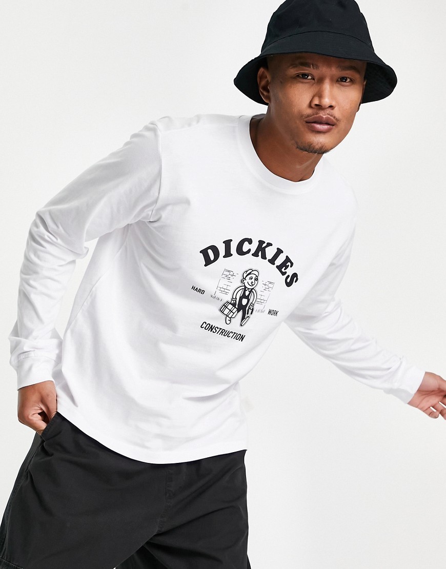 Dickies - Construction - T-shirt met lange mouwen in wit