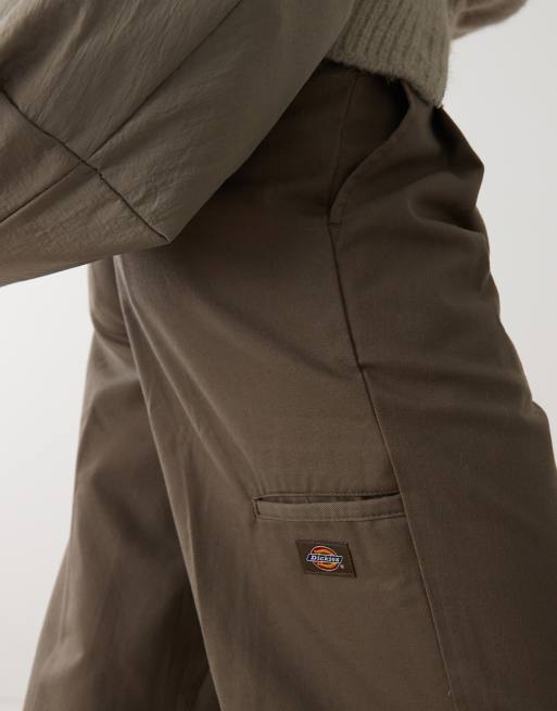 Dickies cord straight leg pants in brown | ASOS
