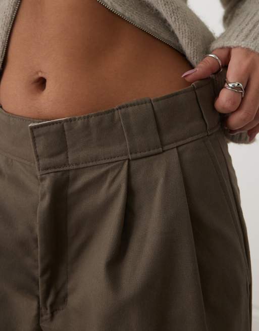 Dickies cord straight leg pants in brown