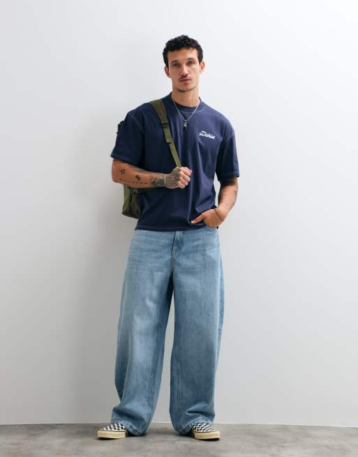 Dickies Cornville grafisk t-shirt med korta ärmar i marinblått, 2 av 5