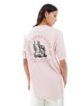 [Dickies] Dickies coyote watch graphic back print t-shirt in light pink- exclusive to ASOS M Light pink