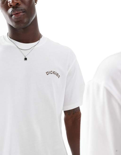 Dickies coyote watch graphic back print t-shirt in white- exclusive to ASOS, 3 of 4