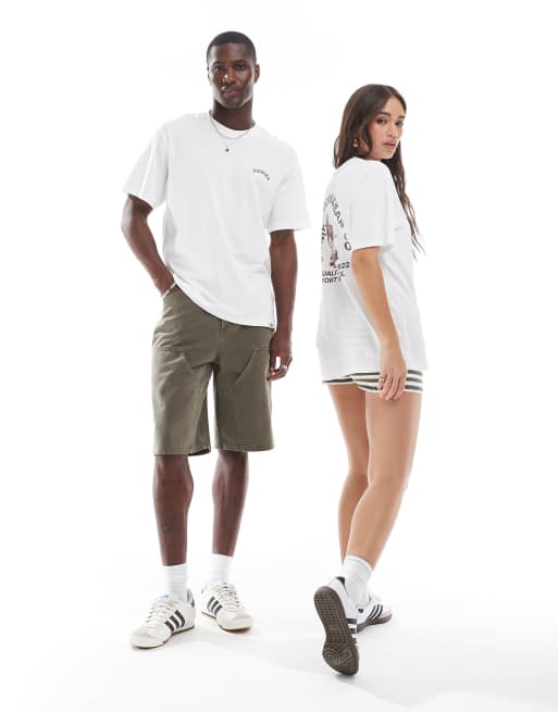 Dickies coyote watch graphic back print t-shirt in white- exclusive to ASOS, 4 of 4