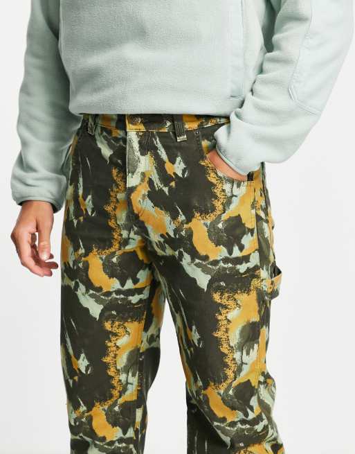 Dickies Crafted carpenter trousers in camo