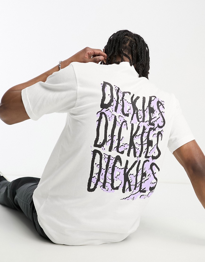 Dickies creswell back print t-shirt in white