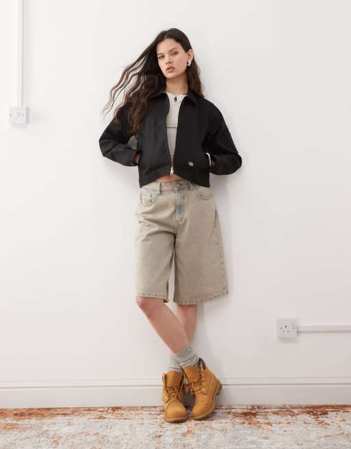 Dickies cropped Eisenhower jacket in black