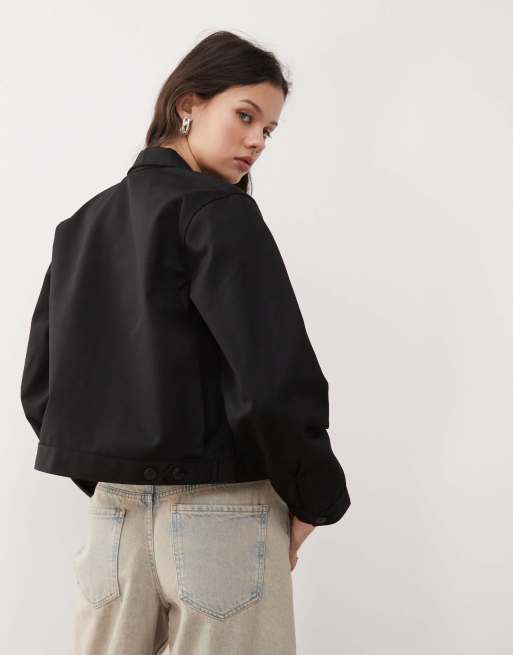 Dickies cropped Eisenhower jacket in black