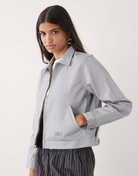 Dickies cropped Eisenhower jacket in gray - view 1