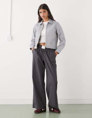 Dickies Cropped Eisenhower Jacket In Gray