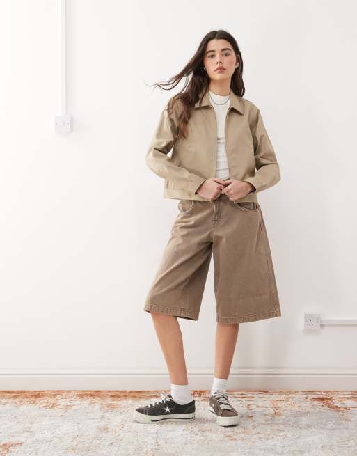 Dickies cropped Eisenhower jacket in khaki