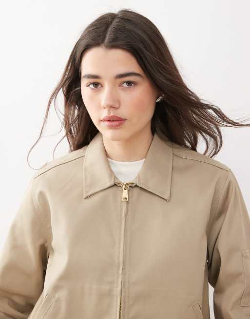 Dickies cropped Eisenhower jacket in khaki