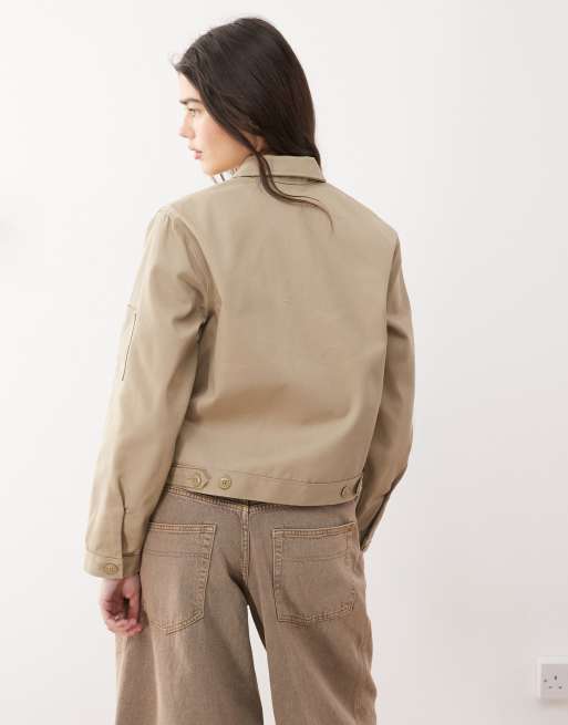 Dickies cropped Eisenhower jacket in khaki