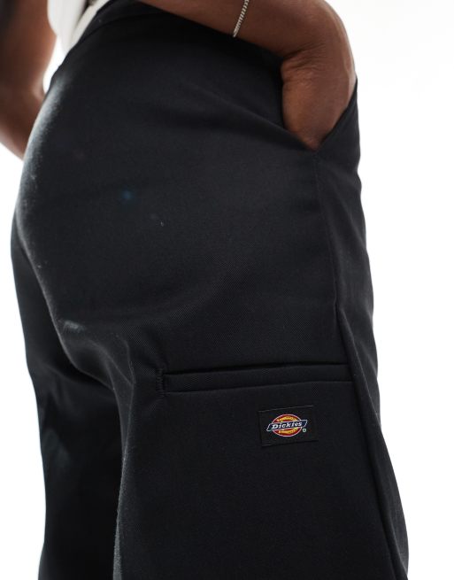 Dickies – Czarne luźne spodnie do pracy z przeszyciami na kolanach, 4 z 5