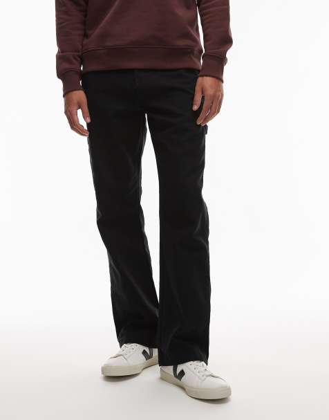 Dickies canvas carpenter trousers in black