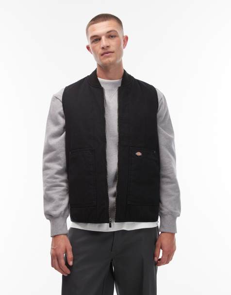 Dickies – Czarny, pikowany bezrękawnik płócienny - view 1