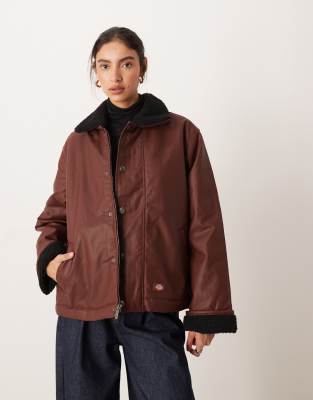 Dickies - Decherd - Barn-Jacke in Burgunderrot