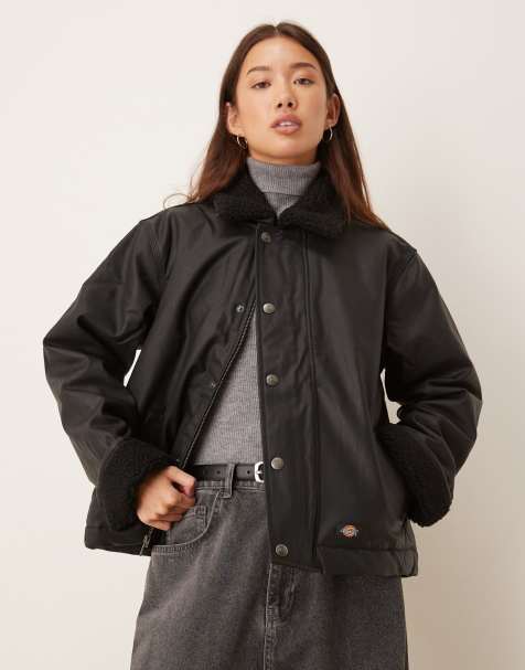 Dickies decherd barn jacket in black