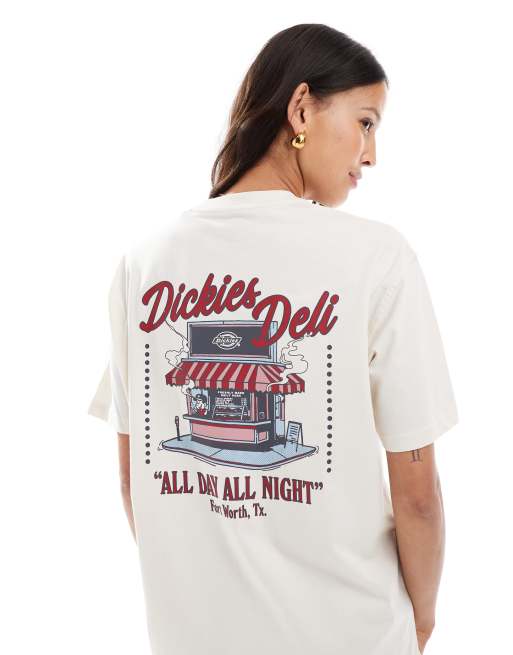 Dickies deli graphic back print t-shirt in off white- exclusive to ASOS, 2 of 4