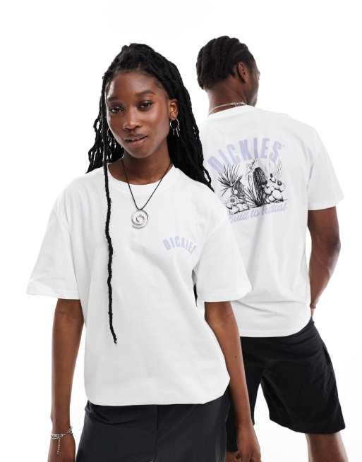 Dickies - Dendron - T-shirt met korte mouwen en print op de achterkant in wit, exclusief bij ASOS