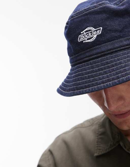 Dickies denim bucket hat in dark blue, 3 of 3