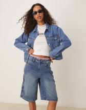 【adidas】ユニセックス ADILENIUM SEASON 2 DENIM CAPRI SHORTS Adilenium Season 2 Denim Capri Shorts (Gender Neutral