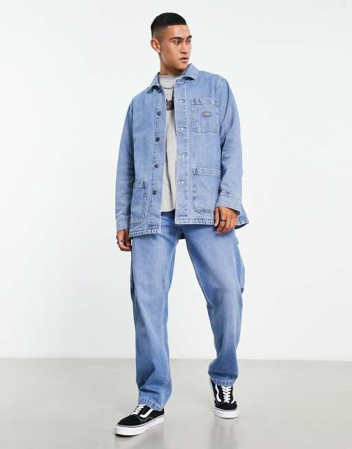 Dickies Denim chore coat in blue | ASOS