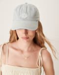 [Dickies] Dickies denim dad cap in light washed blue One Size BLUE