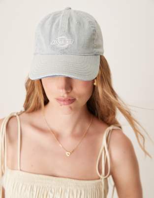 Dickies - Denim dad pet in blauw met lichte wassing - view 1