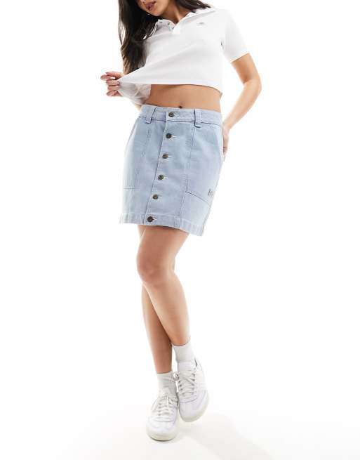 Dickies - Denim rok in vintage blauw