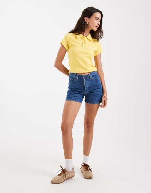 Dickies - Denim short van 5 inch met hoge taille in klassiek blauw, 2 van 5