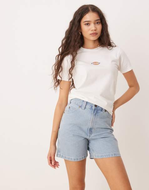 Dickies denim shorts in vintage blue - view 1