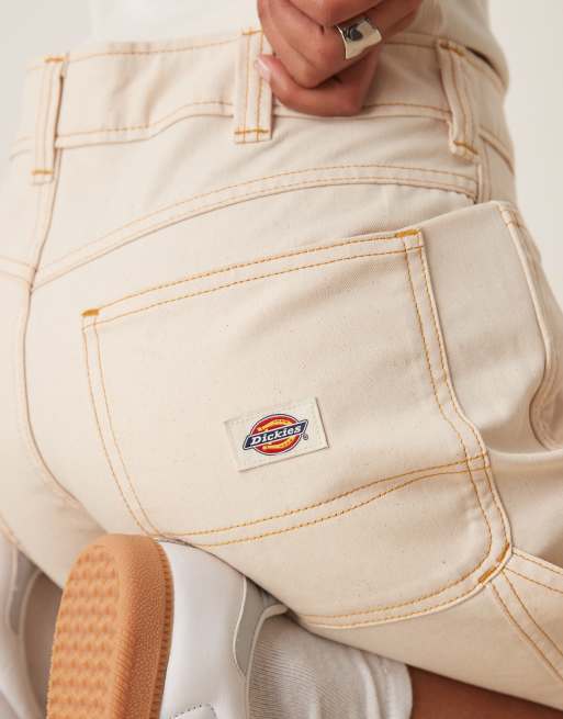 Dickies - Denim timmermans-jort in gebroken wit, 5 van 5