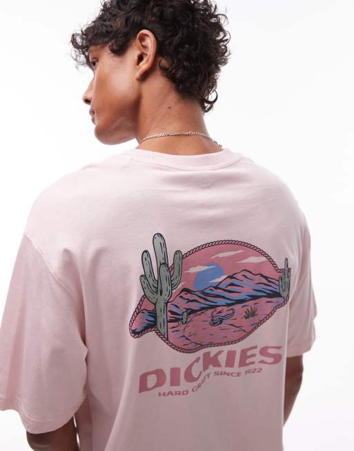 Dickies desert crest western back print t-shirt in light pink- exclusive to ASOS, 3 of 4