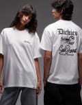 [Dickies] Dickies diner graphic back print t-shirt in white XL WHITE
