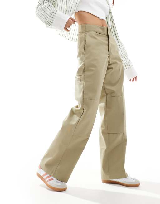 Dickies Double Knee loose fit work pants in khaki, 4 of 5
