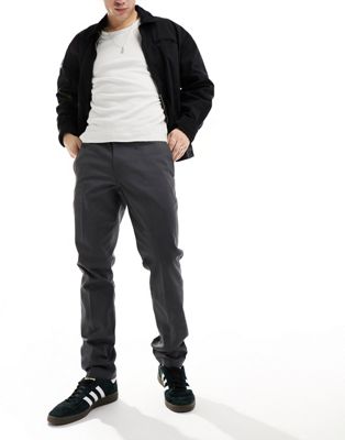 Dickies double knee trousers in charcoal grey - ASOS Price Checker
