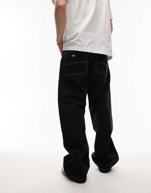 リ*派様 Dickies double knee Jean black Dickies Relaxed Fit Double Knee Jean - Black Denim – Civil