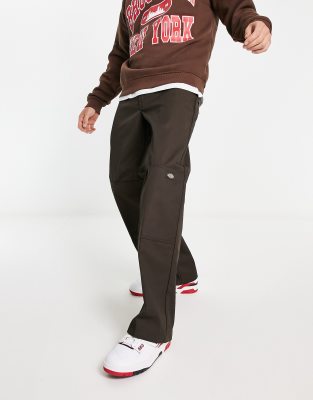 Dickies Double Knee pants in brown - ASOS Price Checker