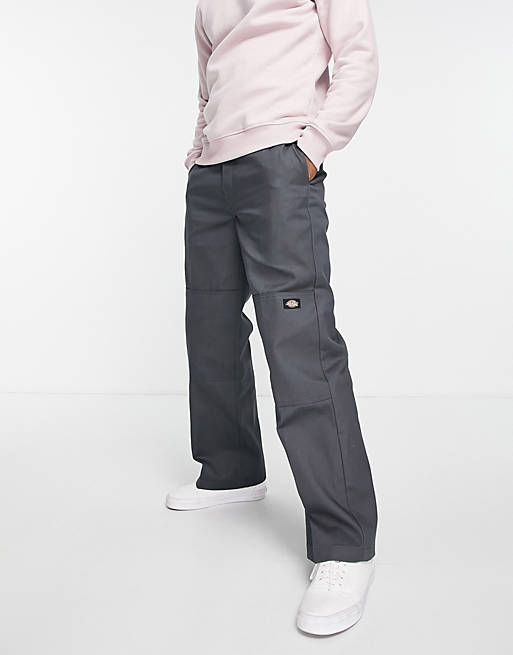 Dickies Double Knee trousers in charcoal grey