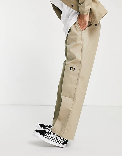 Trousers & Chinos Dickies Double Knee trousers in khaki 