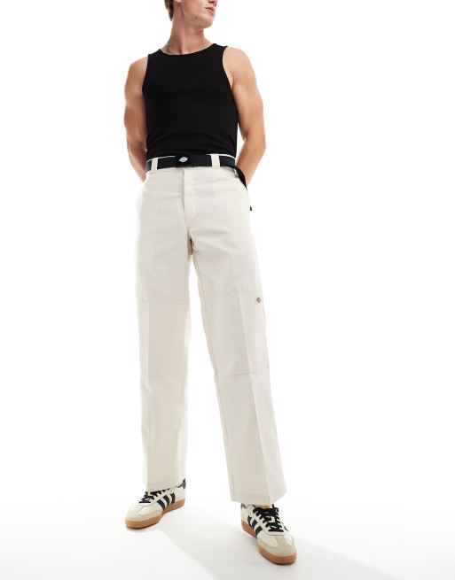 Dickies Double Knee twill loose fit pants in beige