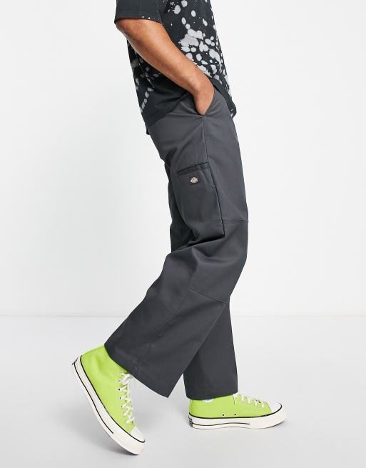 Dickies double knee work chino pants in grey