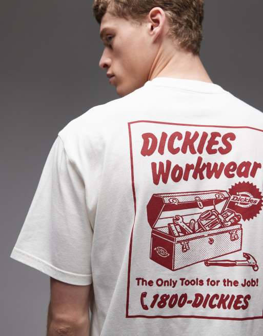 Dickies – Dry Ridge – T-Shirt in Weiß mit Rückenprint, 5 von 5
