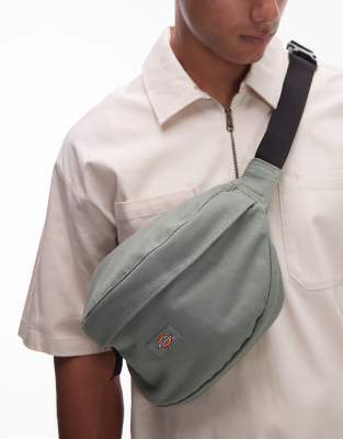 Dickies Dickies duck canvas bum bag in light green